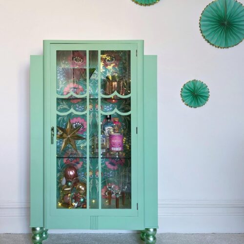Alice | Pistachio Green Display Cabinet