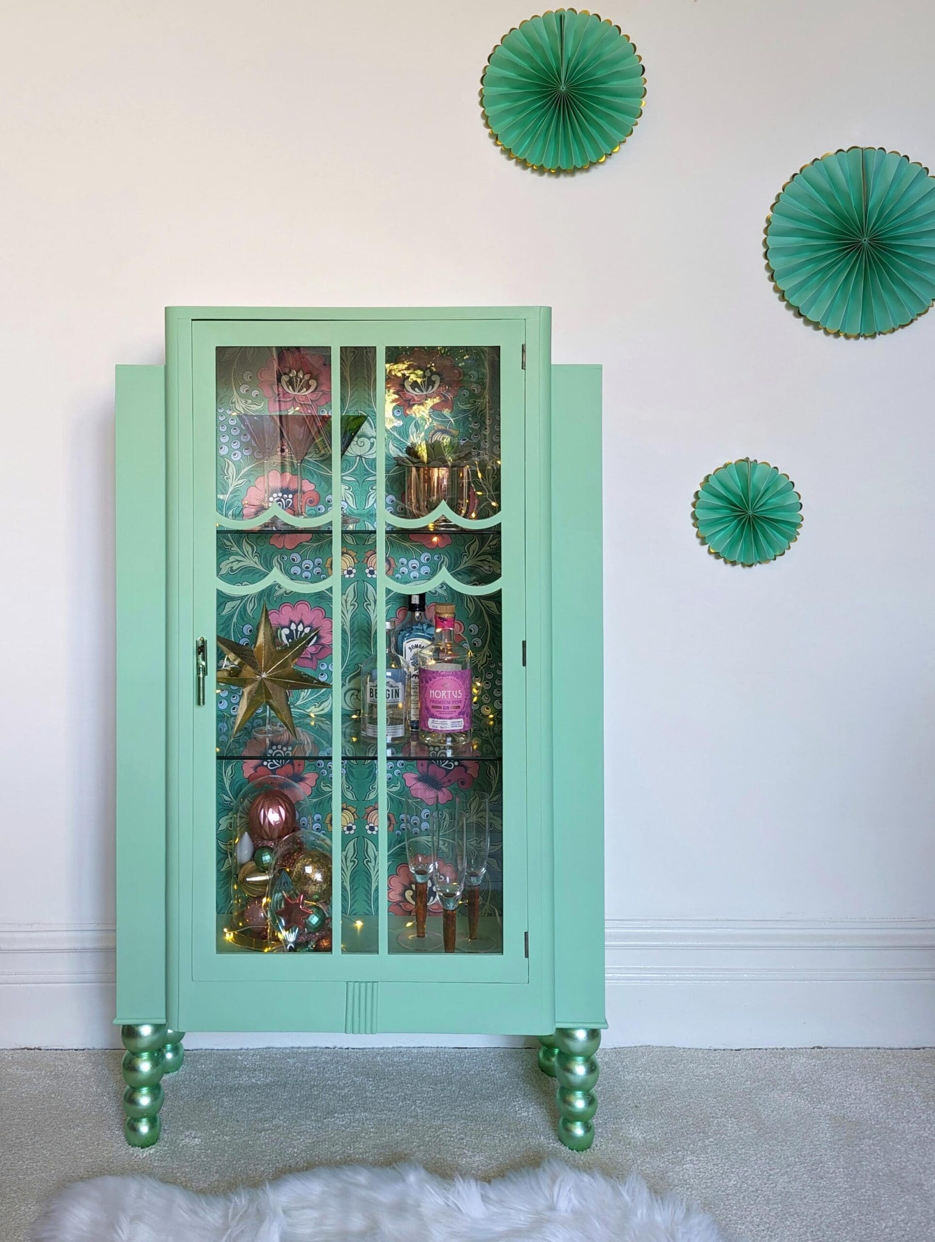 Alice | Pistachio Green Display Cabinet