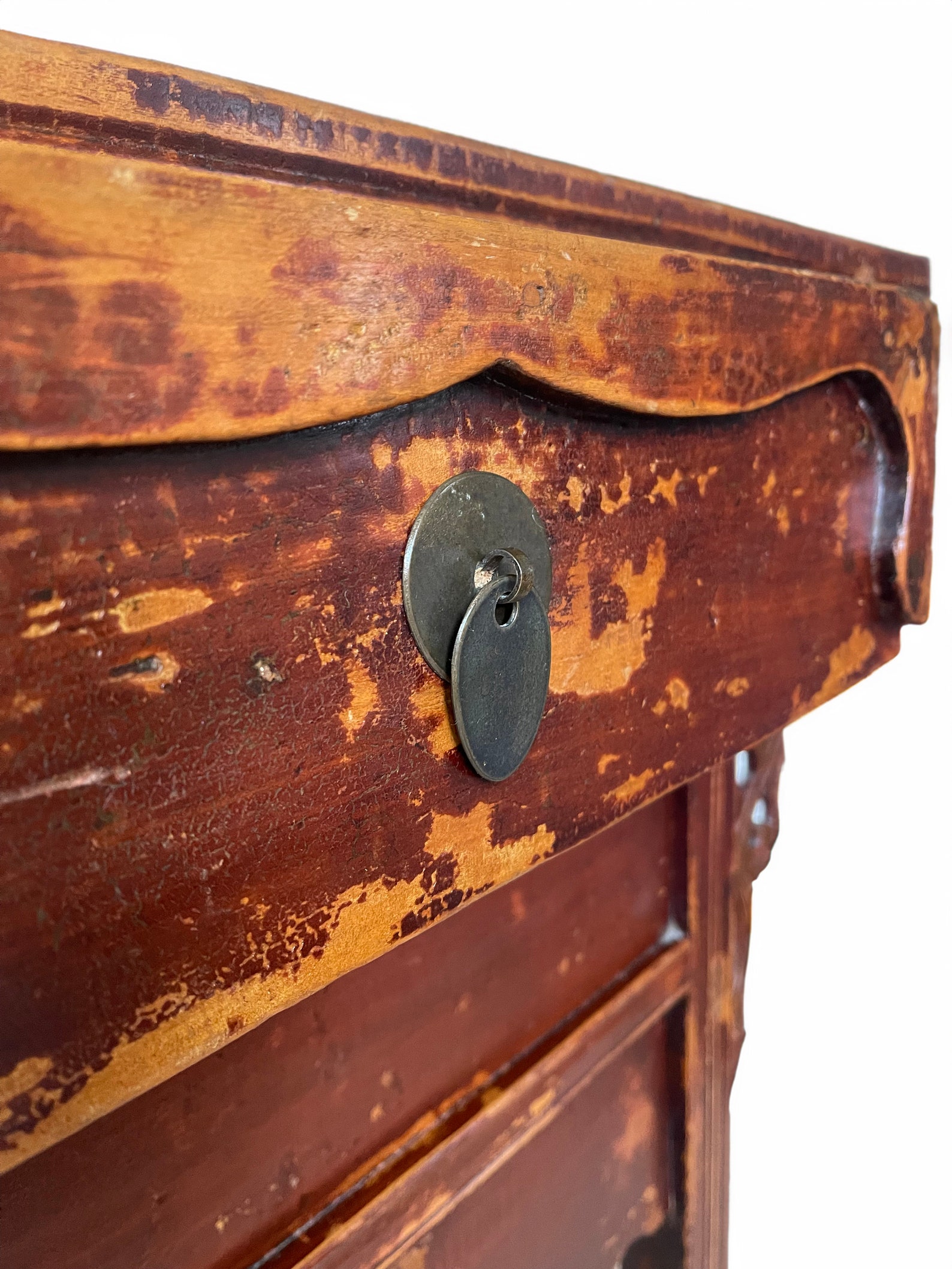 Antique Qing dynasty 19th century Chinese Red Lacquered Altar Table Sideboard
