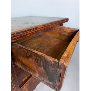 Antique Qing dynasty 19th century Chinese Red Lacquered Altar Table Sideboard