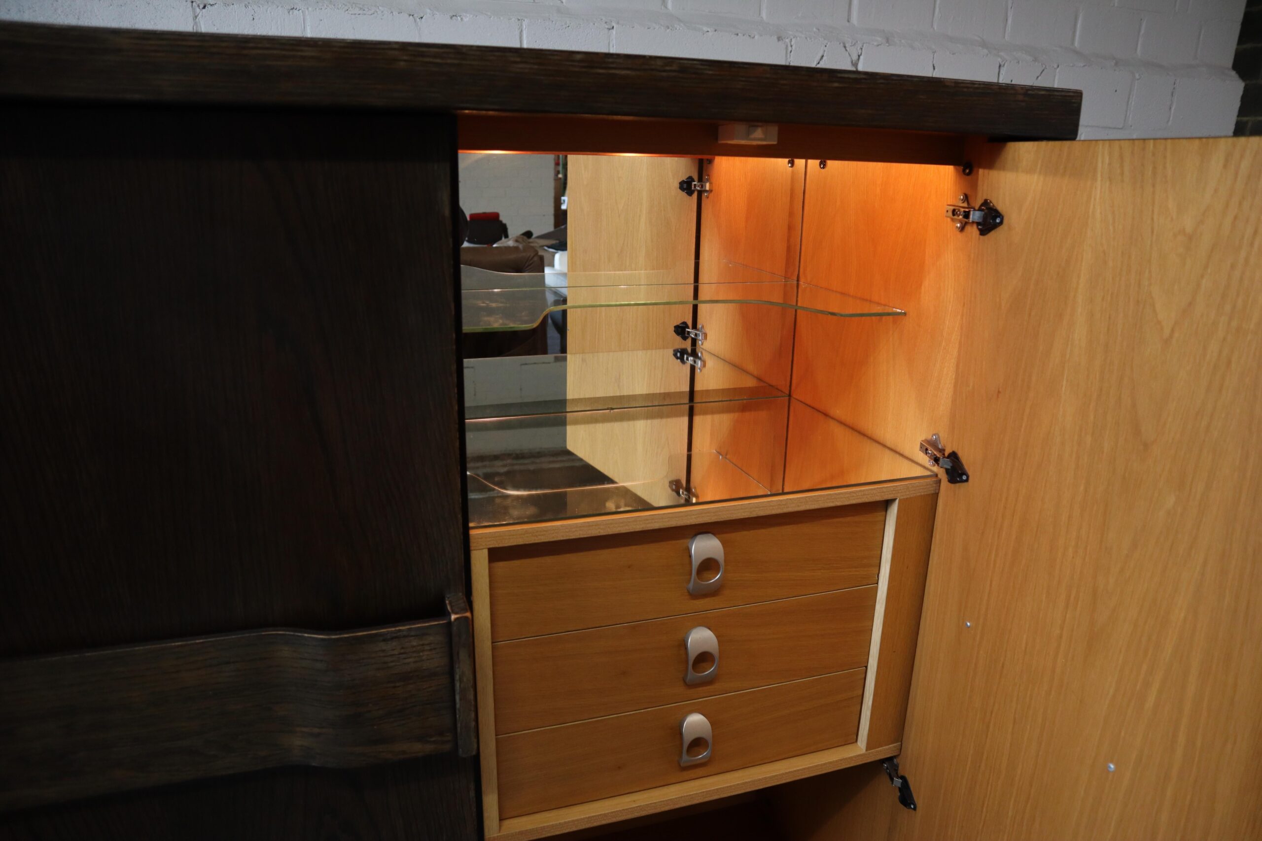 Brutalist bar cabinet, Belgium 1970's