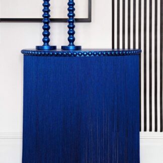 Delphine | Royal Blue Fringed Console Table