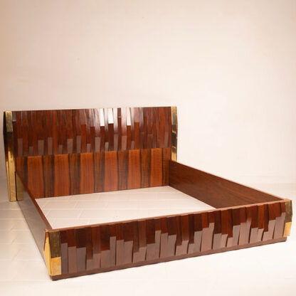 Rare "Barium" bed by Luciano Frigerio for Frigerio di Desio - Image 3