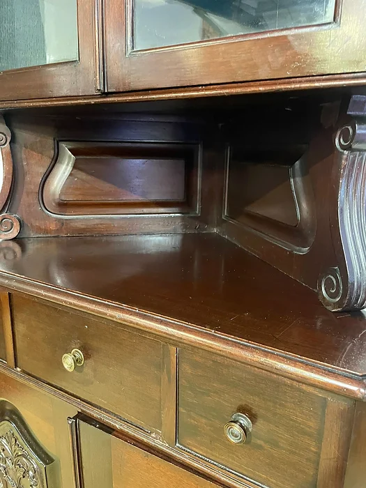 Tall Late 19th Century Corner Cupboard