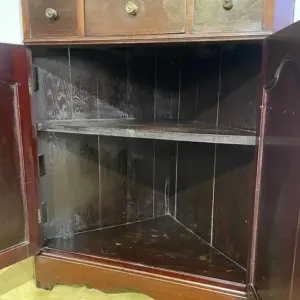 Tall Late 19th Century Corner Cupboard