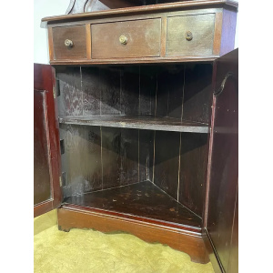Tall Late 19th Century Corner Cupboard