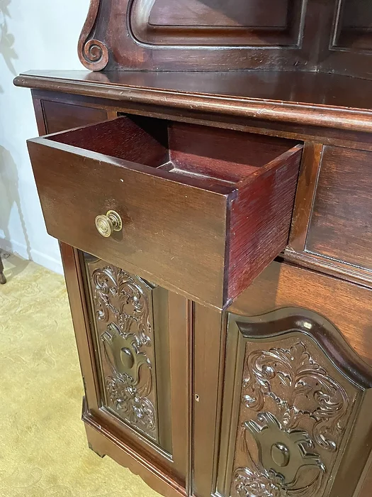 Tall Late 19th Century Corner Cupboard