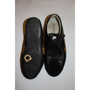 Ferragamo Suede and Leather Trainers
