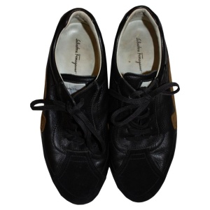 Ferragamo Suede and Leather Trainers