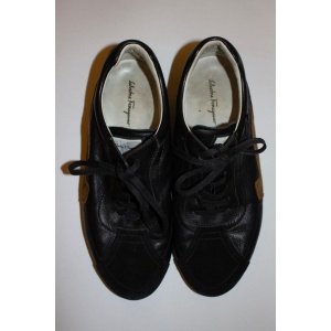 Ferragamo Suede and Leather Trainers