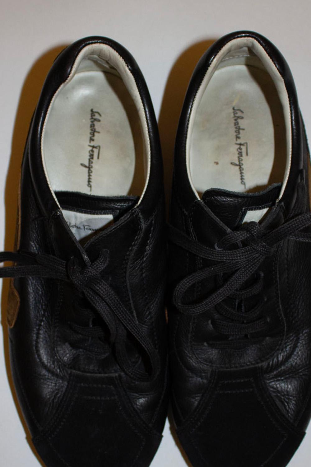 Ferragamo Suede and Leather Trainers