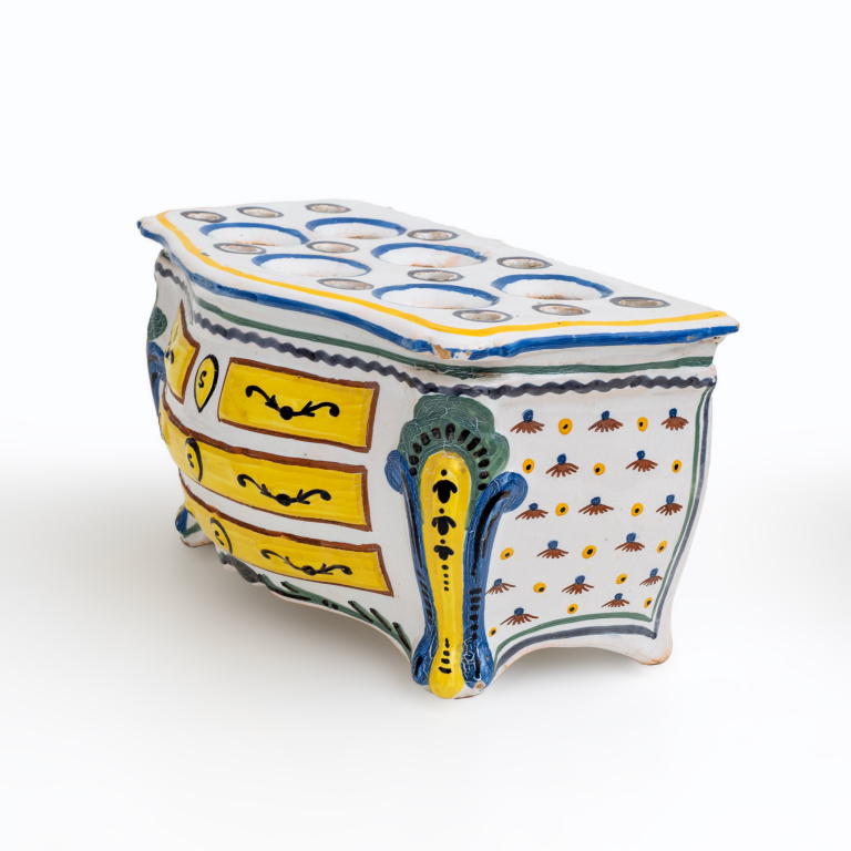 Second Half 18th Century France Shaped Planters "Commode" Nevers Manufacture - Image 15