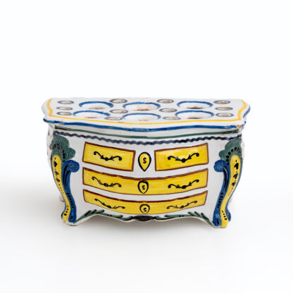 Second Half 18th Century France Shaped Planters "Commode" Nevers Manufacture - Image 6