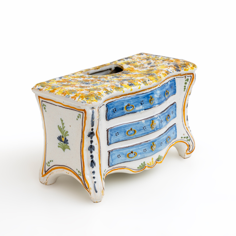 Second Half 18th Century France Shaped Planters "Commode" Nevers Manufacture - Image 7
