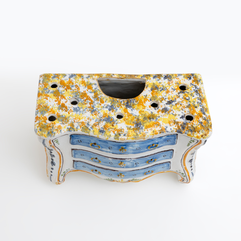 Second Half 18th Century France Shaped Planters "Commode" Nevers Manufacture - Image 8