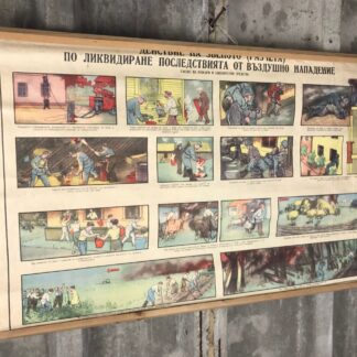 Original Vintage Military First Aid Poster
