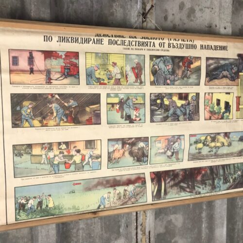 Original Vintage Military First Aid Poster