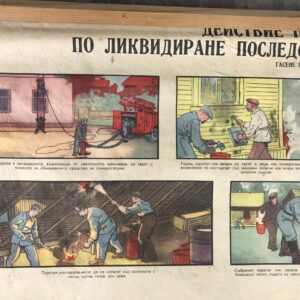 Original Vintage Military First Aid Poster