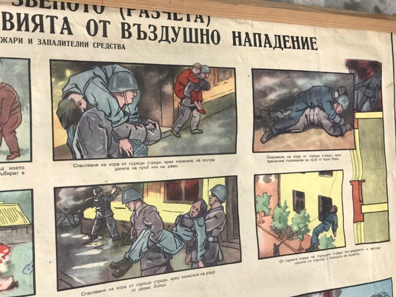 Original Vintage Military First Aid Poster