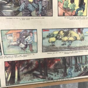 Original Vintage Military First Aid Poster