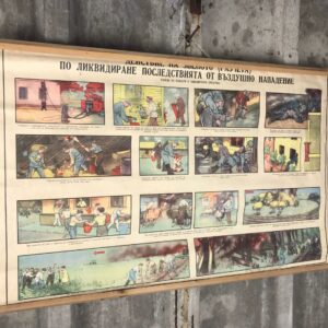 Original Vintage Military First Aid Poster