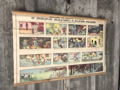 Original Vintage Military First Aid Poster - Image 6