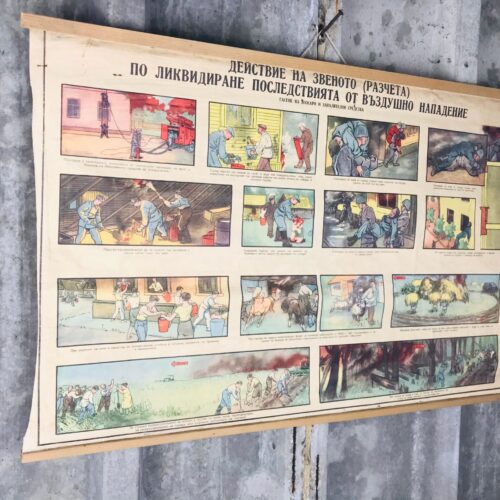 Vintage Original Fire And Rescue, Military Poster