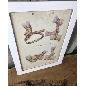 Medical And Military Vintage Original Poster On Card