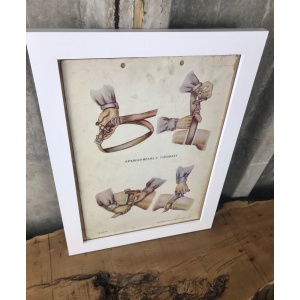 Medical And Military Vintage Original Poster On Card