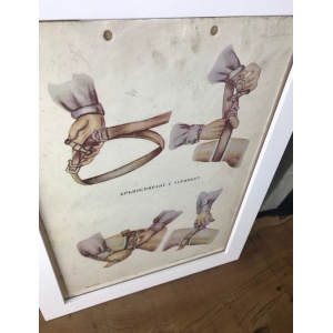 Medical And Military Vintage Original Poster On Card