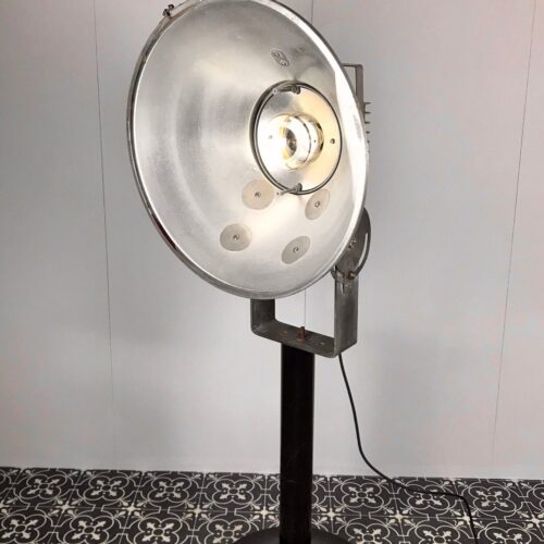 Large Vintage Industrial Floodlight, Floor Standing Designer Lamp