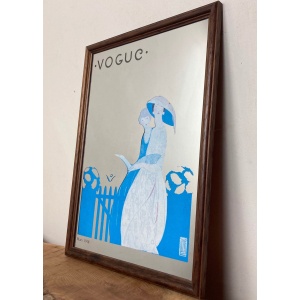 Stylish Vogue Art Deco Mirror, Alice De Warenne Little Advertising Mirror