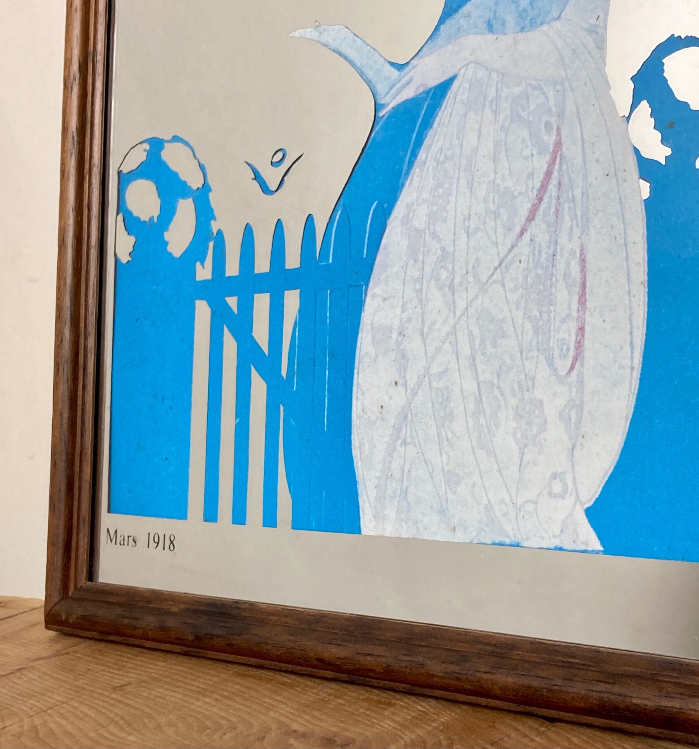 Stylish Vogue Art Deco Mirror, Alice De Warenne Little Advertising Mirror