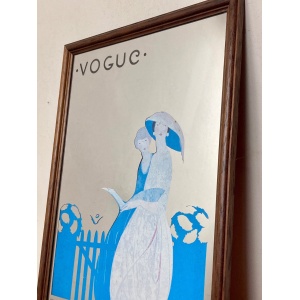 Stylish Vogue Art Deco Mirror, Alice De Warenne Little Advertising Mirror