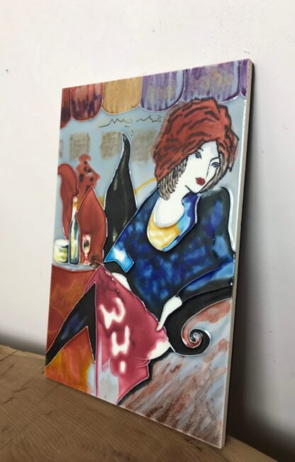 Art Nouveau Decorative Wall Tile - Image 2