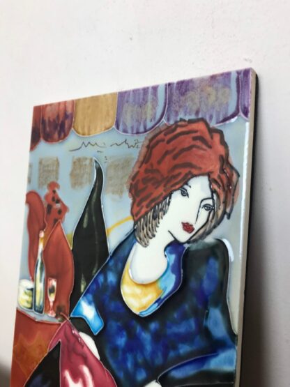 Art Nouveau Decorative Wall Tile - Image 4