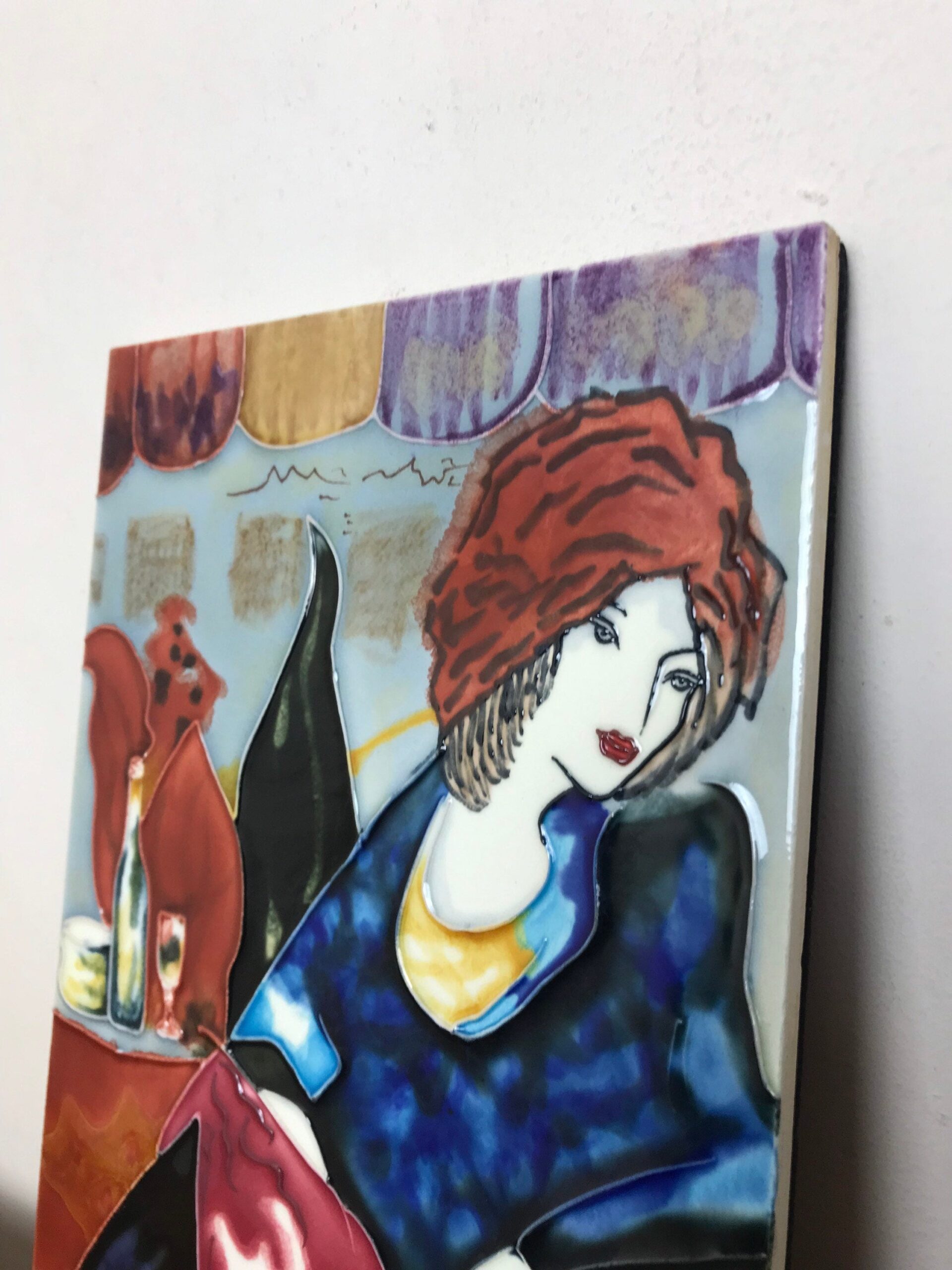 Art Nouveau Decorative Wall Tile