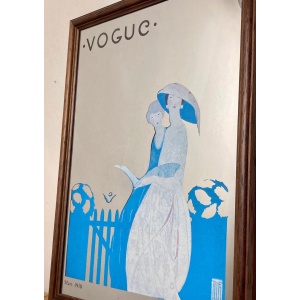 Stylish Vogue Art Deco Mirror, Alice De Warenne Little Advertising Mirror