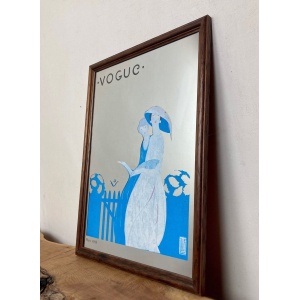 Stylish Vogue Art Deco Mirror, Alice De Warenne Little Advertising Mirror
