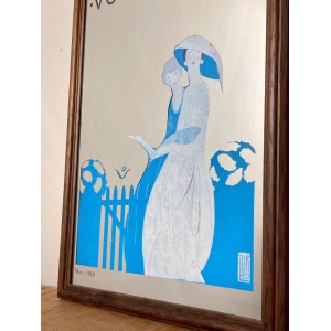 Stylish Vogue Art Deco Mirror, Alice De Warenne Little Advertising Mirror