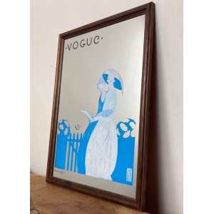 Stylish Vogue Art Deco Mirror, Alice De Warenne Little Advertising Mirror