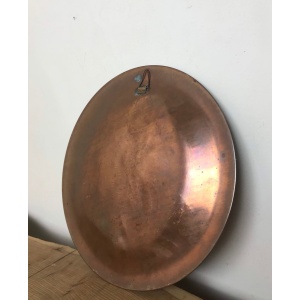 Art Nouveau Lady Copper Wall Plaque, Decorative Art