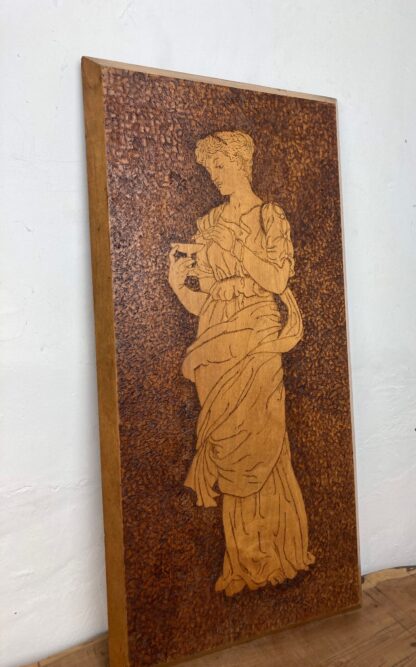 Stunning Antique Early 20th Art Nouveau Wall Hanging Plaque - Image 2