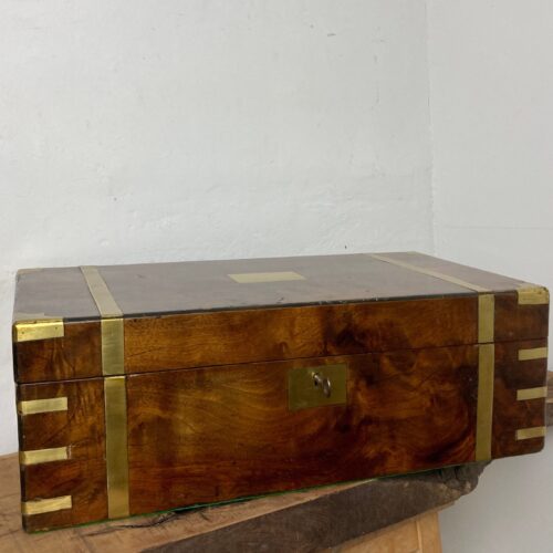 Beautiful Antique Victorian 19th Century Writing Slope With Key