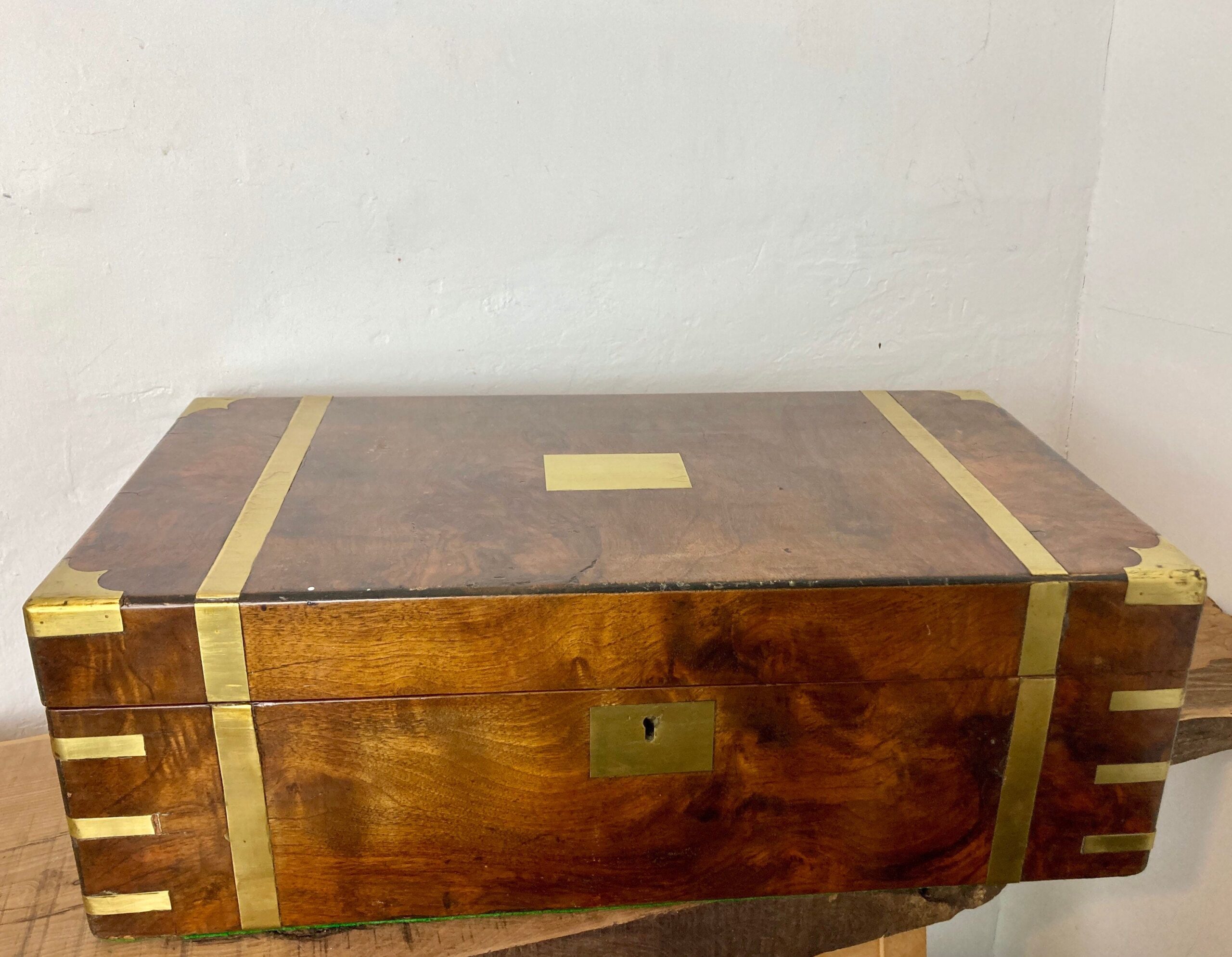 Beautiful Antique Victorian 19th Century Writing Slope With Key