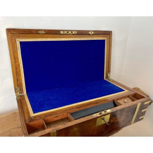 Beautiful Antique Victorian 19th Century Writing Slope With Key