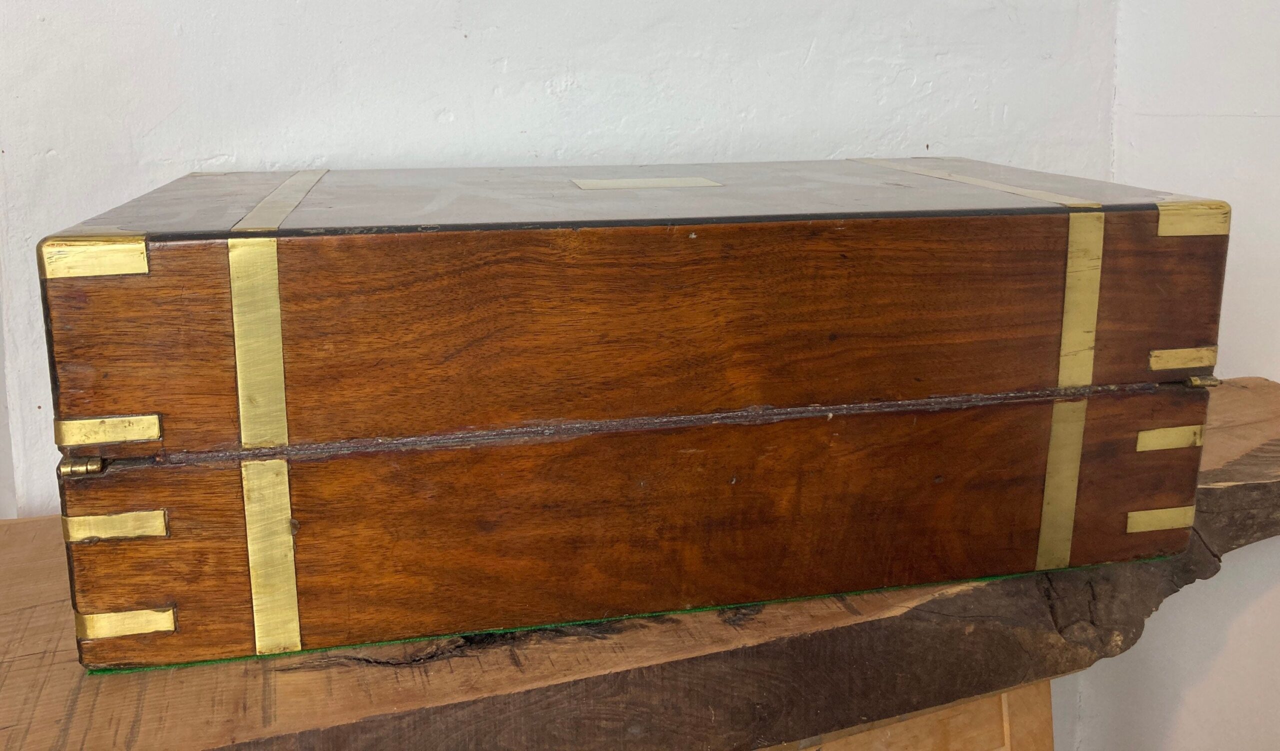 Beautiful Antique Victorian 19th Century Writing Slope With Key