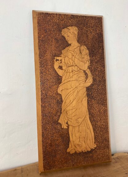 Stunning Antique Early 20th Art Nouveau Wall Hanging Plaque