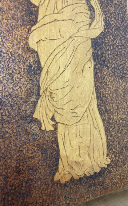 Stunning Antique Early 20th Art Nouveau Wall Hanging Plaque - Image 7