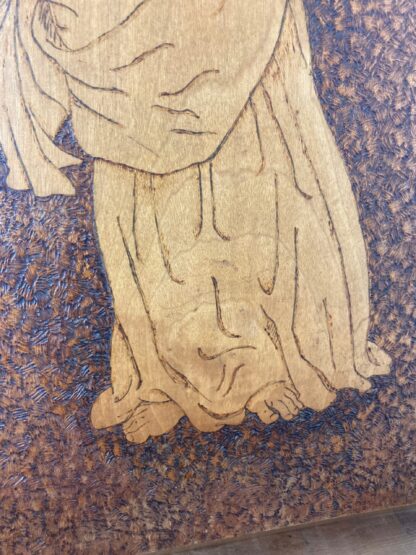 Stunning Antique Early 20th Art Nouveau Wall Hanging Plaque - Image 9